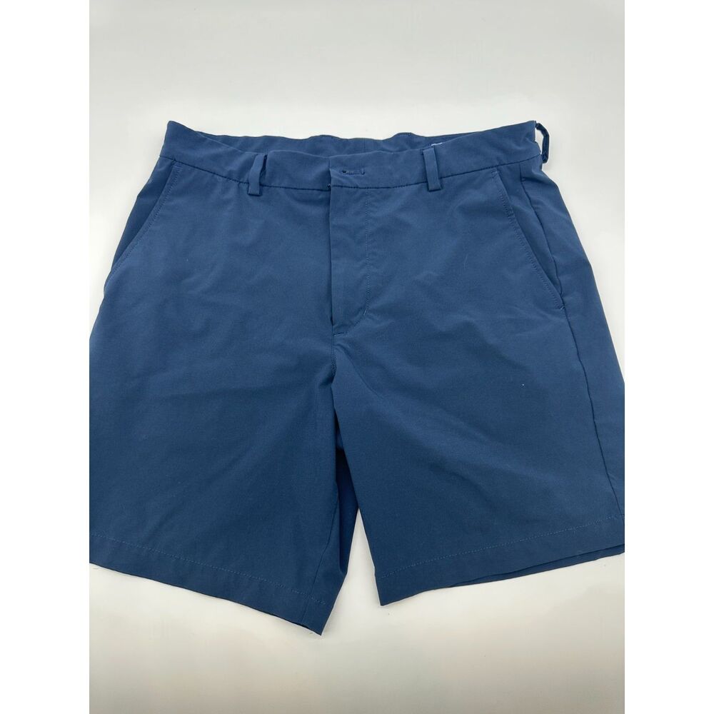Vineyard Vines Golf Shorts For Men Sz 32 Belted Zip Up and Pockets Navy Blue